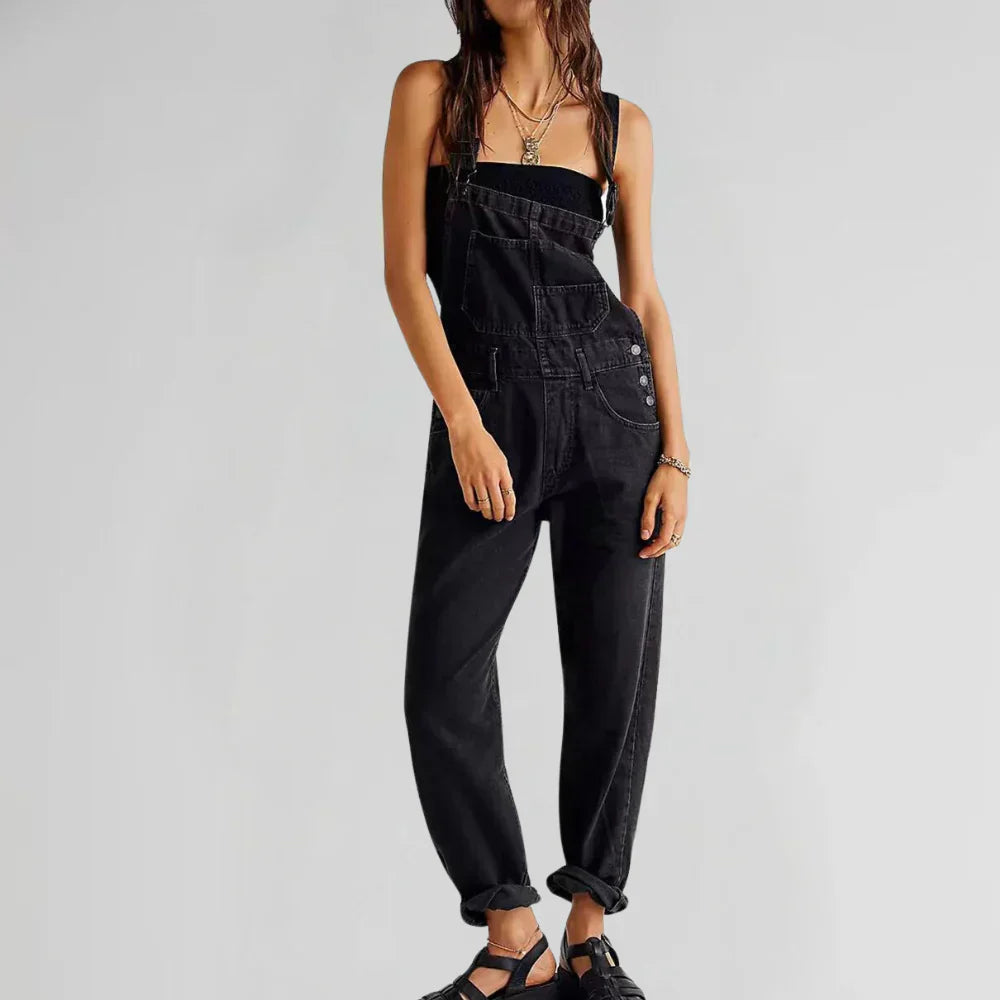 Charlotte Mono Vaquero para Mujer – Jumpsuit Denim Elegante Casual Chic