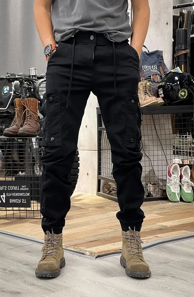 David Pantalón Cargo Stretch para Hombre – Jogger Urbano Cómodo Spandex