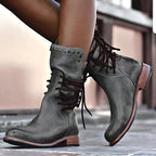 Alessia Botines de Cuero para Mujer – Botas Elegantes Casual Chic Premium