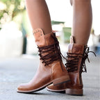 Alessia Botines de Cuero para Mujer – Botas Elegantes Casual Chic Premium