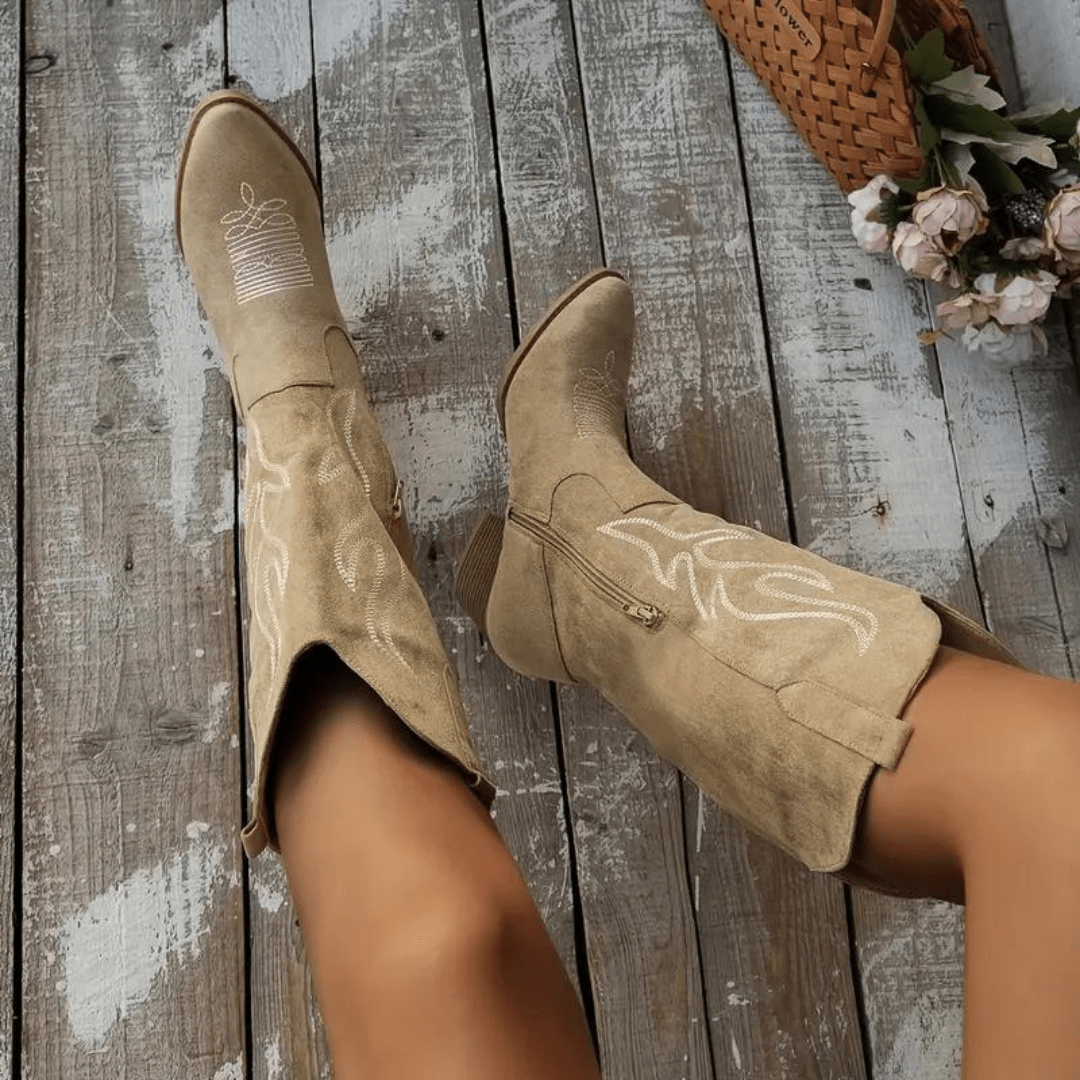 Sloan Botas Cowboy para Mujer – Botas Western Elegantes Casual Chic