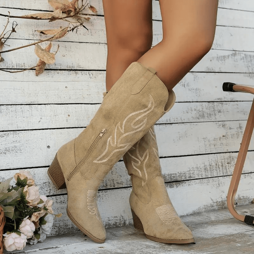 Sloan Botas Cowboy para Mujer – Botas Western Elegantes Casual Chic