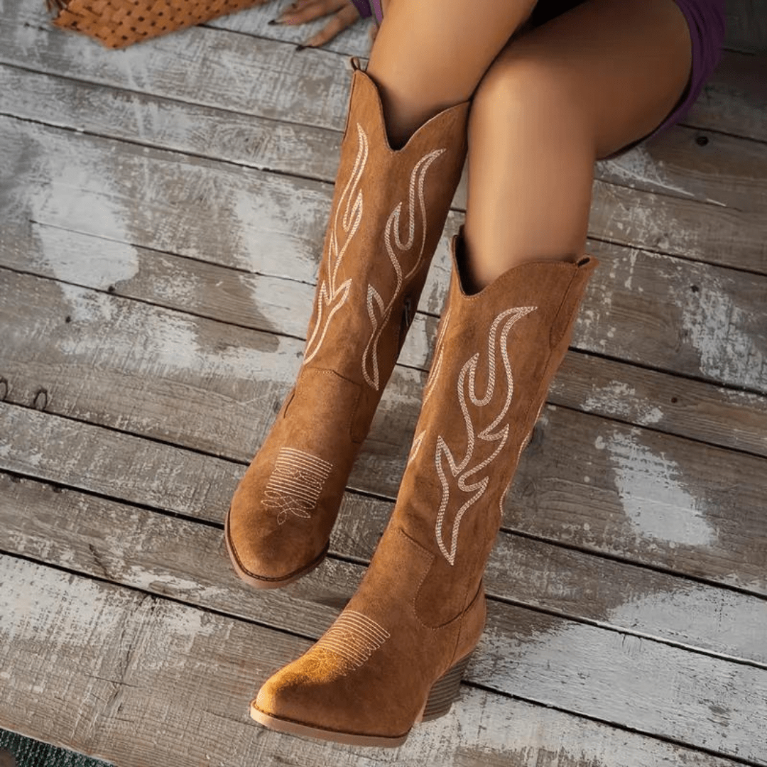 Sloan Botas Cowboy para Mujer – Botas Western Elegantes Casual Chic