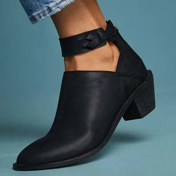 Myla Botines de Tacón para Mujer – Botas Elegantes Cómodas Casual Chic