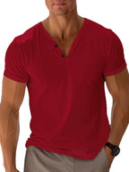 Damon Camiseta para Hombre – T-Shirt Básica Algodón Casual Verano