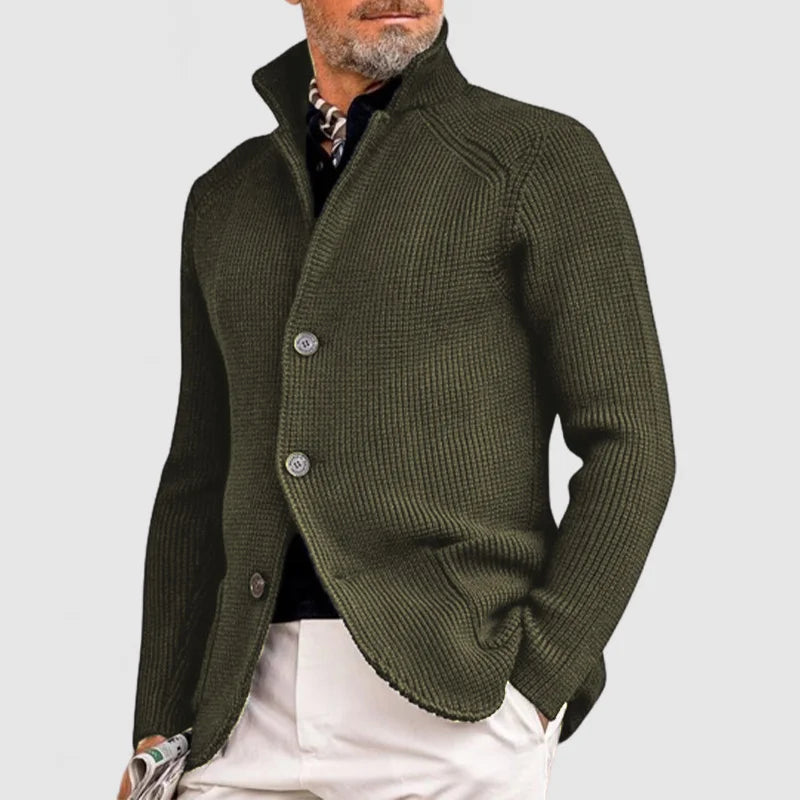 André Cárdigan de Punto para Hombre – Chaleco de Lana Elegante Casual Chic