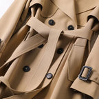 Victoria Trench para Mujer – Abrigo Largo Elegante y Versátil para Entretiempo