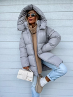 Sheila Abrigo de Invierno para Mujer – Chaqueta Larga Cálida con Capucha
