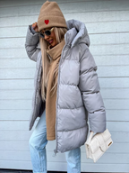 Sheila Abrigo de Invierno para Mujer – Chaqueta Larga Cálida con Capucha