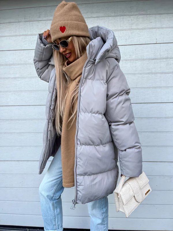 Sheila Abrigo de Invierno para Mujer – Chaqueta Larga Cálida con Capucha