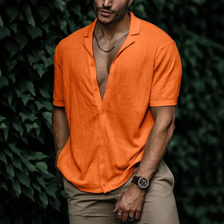 Leandro Camisa de Lino para Hombre – Camisa Verano Casual Elegante