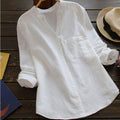 Aloyse Camisa de Lino y Algodón para Mujer – Blusa Oversize Elegante Verano