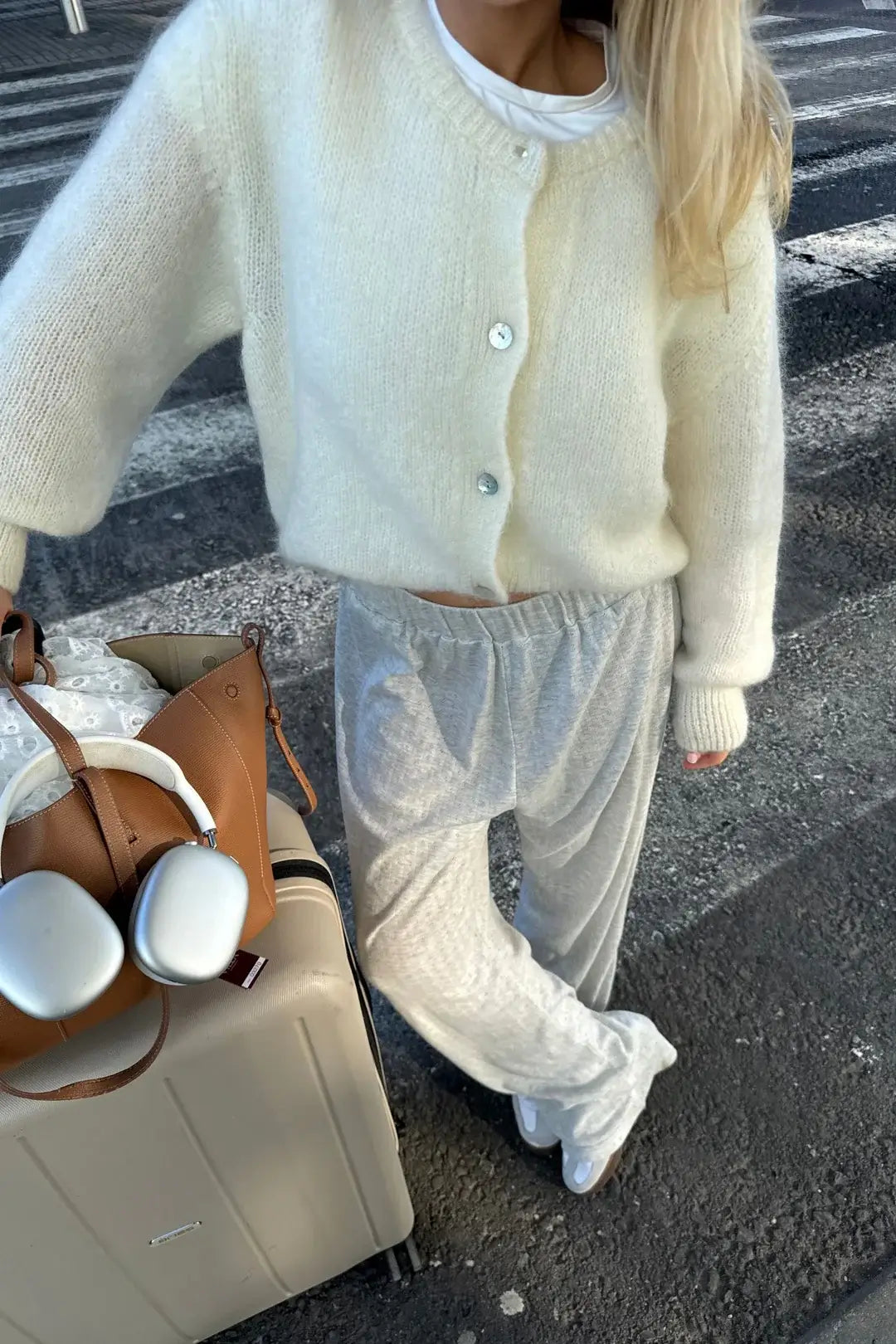 Addilyn Cárdigan para Mujer – Jersey Punto Elegante Casual Chic Invierno