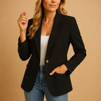 Kelly Blazer para Mujer – Americana Entallada Elegante Stretch Oficina Chic