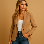 Kelly Blazer para Mujer – Americana Entallada Elegante Stretch Oficina Chic