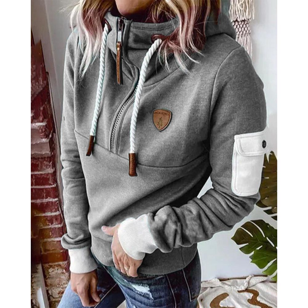 Aarohi Sudadera con Capucha para Mujer – Hoodie de Punto Grueso Cálido Chic