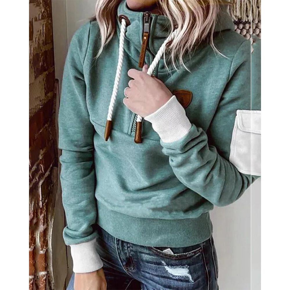 Aarohi Sudadera con Capucha para Mujer – Hoodie de Punto Grueso Cálido Chic