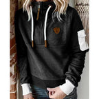 Aarohi Sudadera con Capucha para Mujer – Hoodie de Punto Grueso Cálido Chic