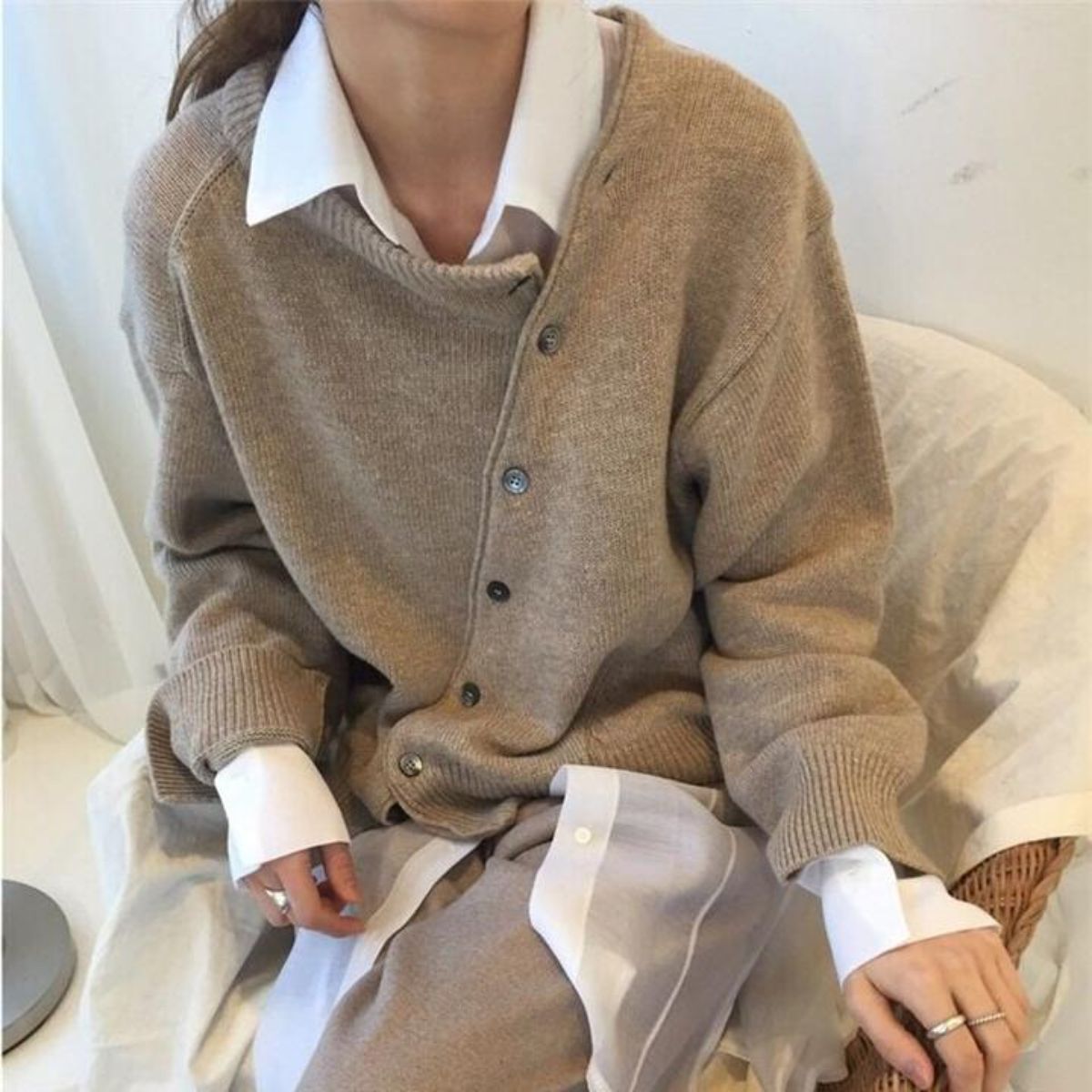 Lucille Jersey de Cachemir para Mujer – Suéter Elegante y Suave para Otoño