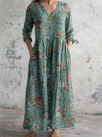 Astrid Vestido Floral para Mujer – Vestido Elegante Invitada Boda Verano