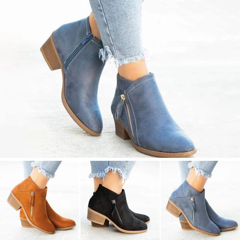 Kendall Botas para Mujer – Botines de Cuero Cómodos con Soporte