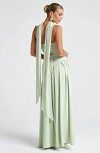 Victoria Vestido de Fiesta para Mujer – Vestido Bustier Elegante con Abertura