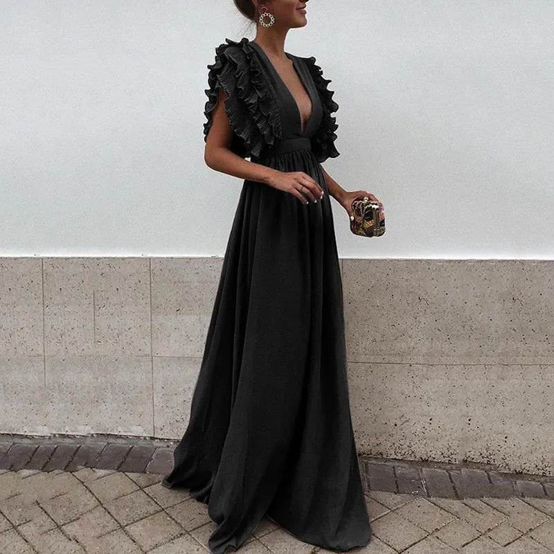 Marthe Vestido Maxi de Fiesta para Mujer – Vestido Elegante Gala Ceremonia