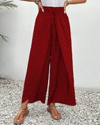 Sophia Pantalón Mujer – Pantalón Palazzo de Talle Alto con Pierna Ancha Elegante