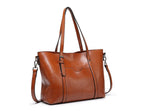 Nyomi Bolso Tote para Mujer – Shopper Grande Elegante de Cuero Premium Chic