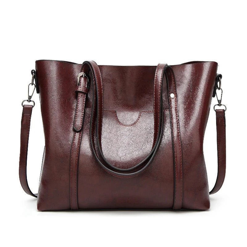 Nyomi Bolso Tote para Mujer – Shopper Grande Elegante de Cuero Premium Chic