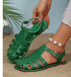 Mackenzee Sandalias de Cuero para Mujer – Sandalias Elegantes Casual Chic Verano