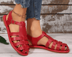 Mackenzee Sandalias de Cuero para Mujer – Sandalias Elegantes Casual Chic Verano
