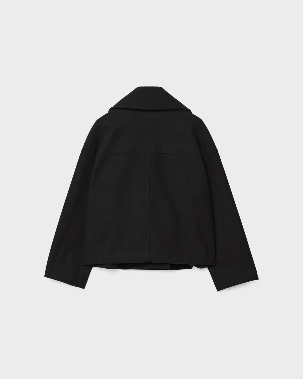 Aurélie Chaqueta de Lana para Mujer – Abrigo Corto Cruzado Elegante para Invierno