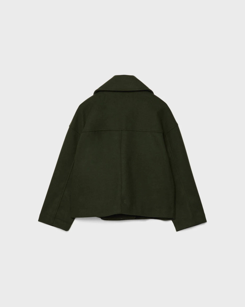 Aurélie Chaqueta de Lana para Mujer – Abrigo Corto Cruzado Elegante para Invierno