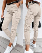 Jordyn Pantalón Cargo para Mujer – Pantalón Talle Alto Casual Urbano Chic