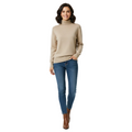 Léa Jersey de Cachemir para Mujer – Suéter de Cuello Alto Elegante Chic
