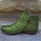 Valentina Botas de Cuero para Mujer – Botines Elegantes con Cremallera Chic
