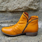 Valentina Botas de Cuero para Mujer – Botines Elegantes con Cremallera Chic
