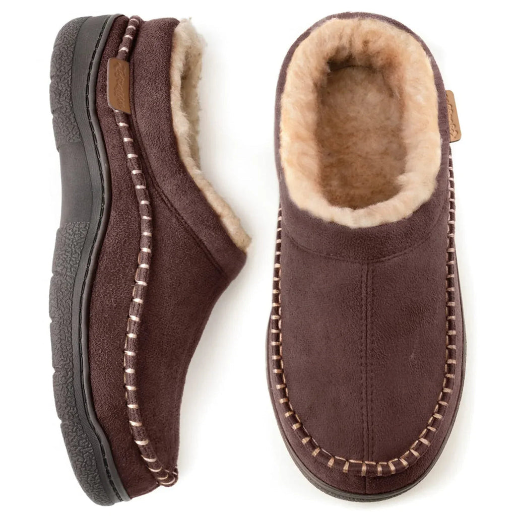 Mateo Pantuflas para Hombre – Zapatillas Cálidas con Forro Suave y Suela Antideslizante