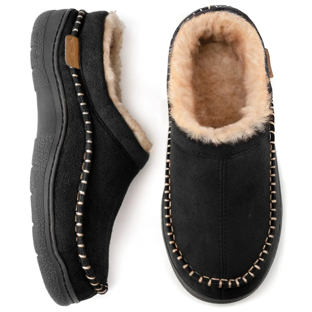 Mateo Pantuflas para Hombre – Zapatillas Cálidas con Forro Suave y Suela Antideslizante